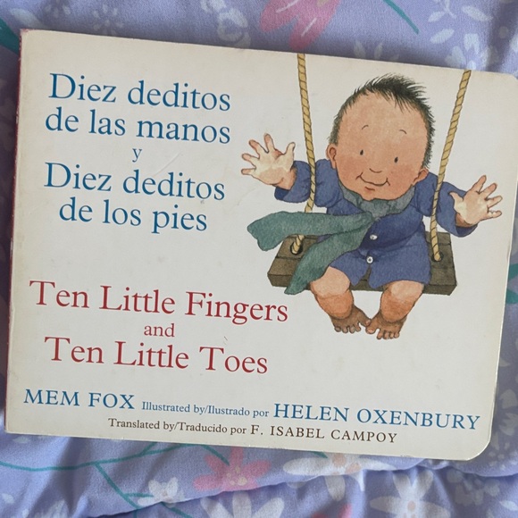 Houghton Mifflin Harcourt Other - Ten Little Fingers and Ten Little Toes - Blue Cover Children's Board Book.